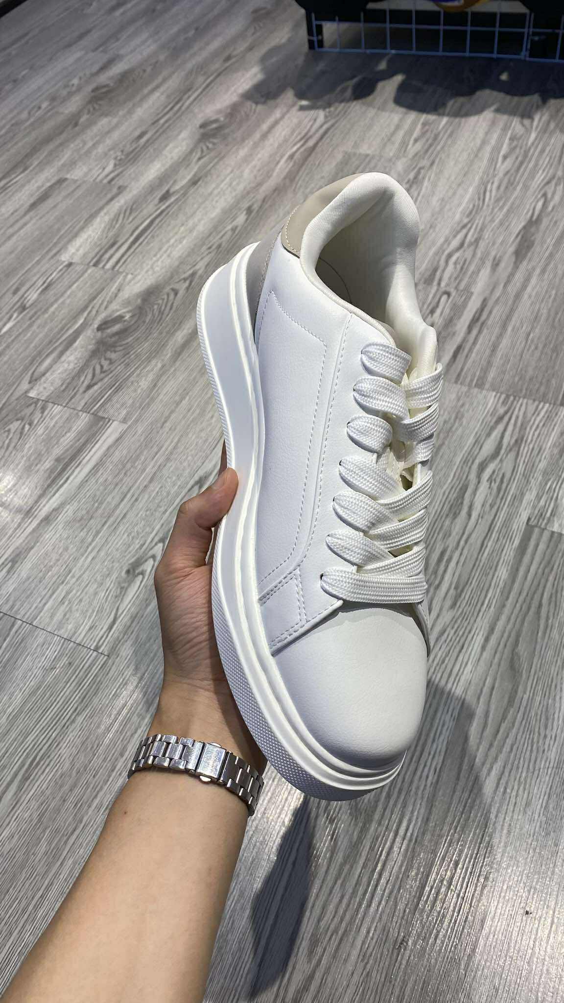 Giày Casual Chính Hãng - Giày sneaker Zara chính hãng Beige White Platform - 2248-620-102