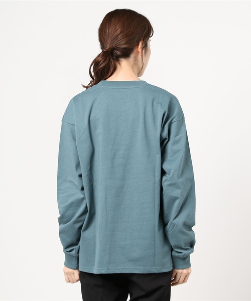 Áo Sweater Chính Hãng -  Converse Thêu Logo Trơn Ringer Xanh - 04735534-55