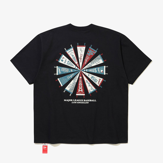 Áo TShirts Chính Hãng - New Era MLB LA Dodgers Team Flag T-shirt 