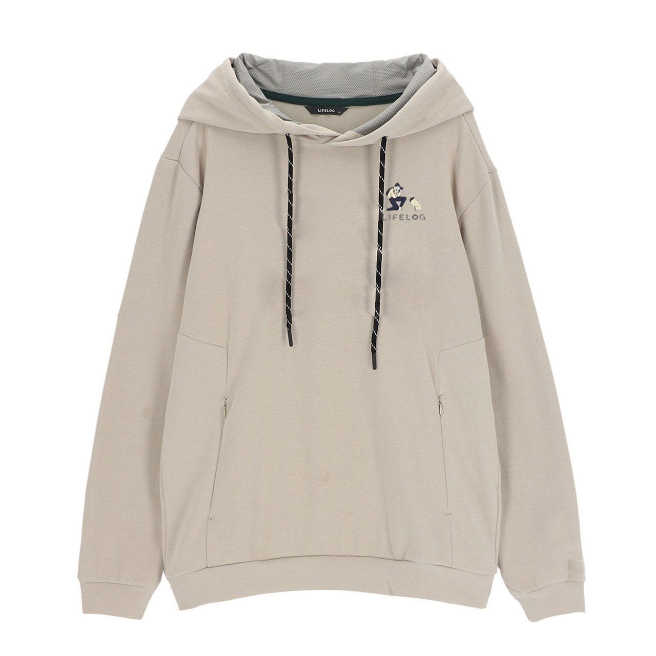 Áo Hoodie Nam Nữ Lifelog Grey Hoodie Zip - LL00136