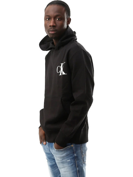 ÁO HOODIE CHÍNH HÃNG - Calvin Klein Sweatshirt with Hood Black - J30J324699-BEH