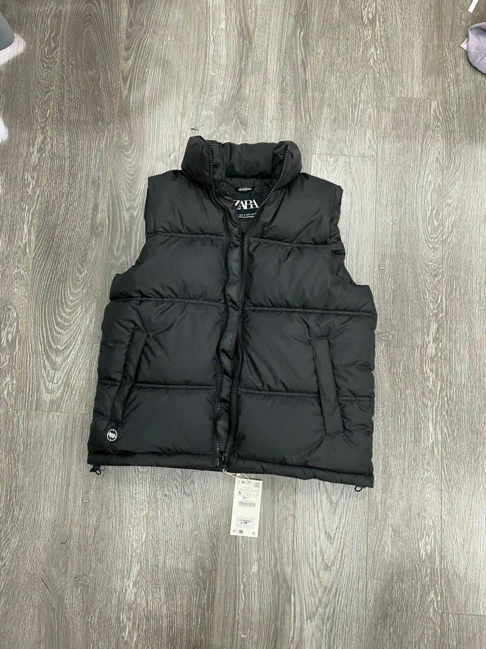 Áo Khoác Chính Hãng - Zara Puffer Vest/Gile 'Black' - 15559