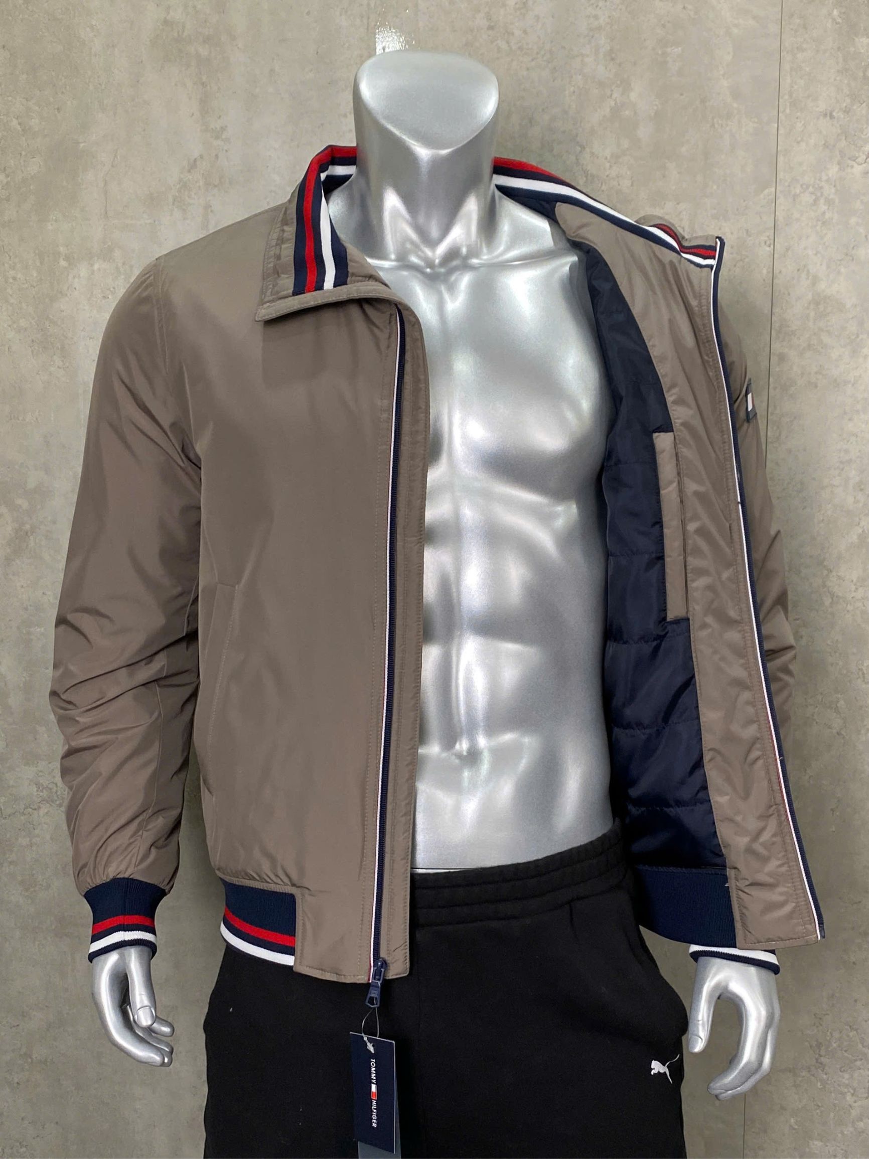 Áo Khoác Chính Hãng - Tommy Hilfiger Zip Basic Casual Bomber Jacket 'CHARCOAL' - DMODMO1383 - 113