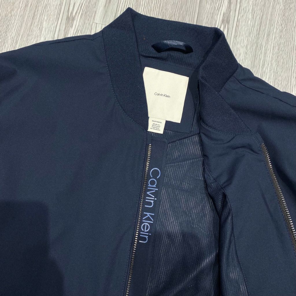 Áo Khoác Chính Hãng - Calvin Klein Men's Lightweight Bomber Jacket ‘Navy’ - C24037AZ-NAY