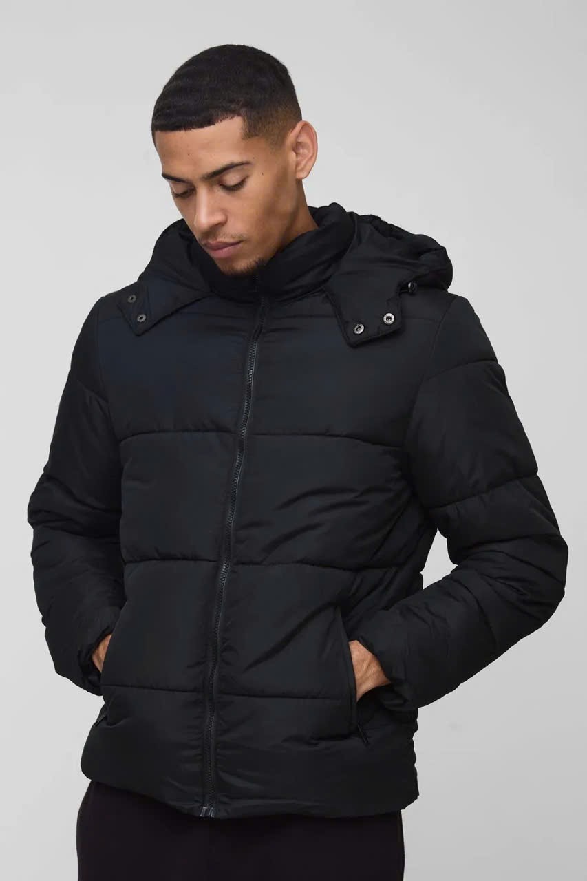Áo Khoác Phao Chính Hãng - ZARA Hooded Puffer Jacket ''Black'' - 6989/650/600