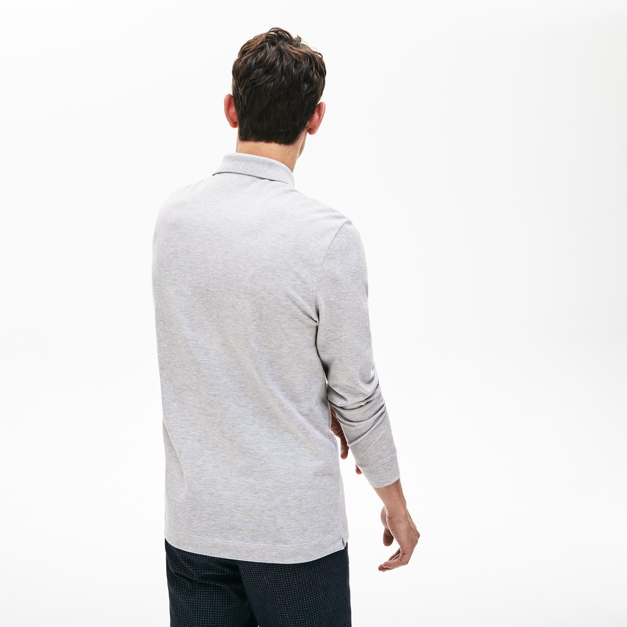 Áo Polo Chính Hãng - Lacoste Long Sleeve Paris Polo ‘Grey’ - PH-2481