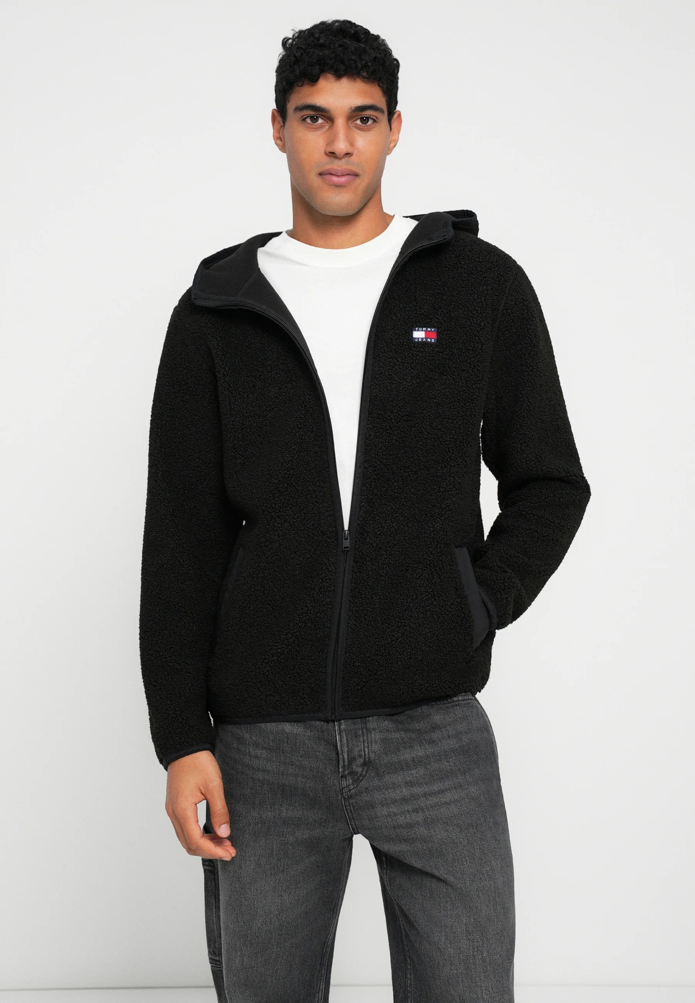 Áo Khoác Phao Chính Hãng - Tommy Hilfiger BADGE ZIP UNISEX Fleece jacket 