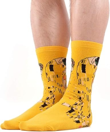 Tất Hot Sox Klimt's The Kiss Socks Yellow (5 đôi/pack) - 047852070836