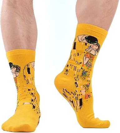 Tất Hot Sox Klimt's The Kiss Socks Yellow (5 đôi/pack) - 047852070836