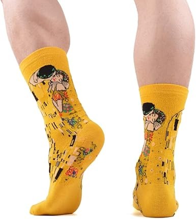 Tất Hot Sox Klimt's The Kiss Socks Yellow (5 đôi/pack) - 047852070836