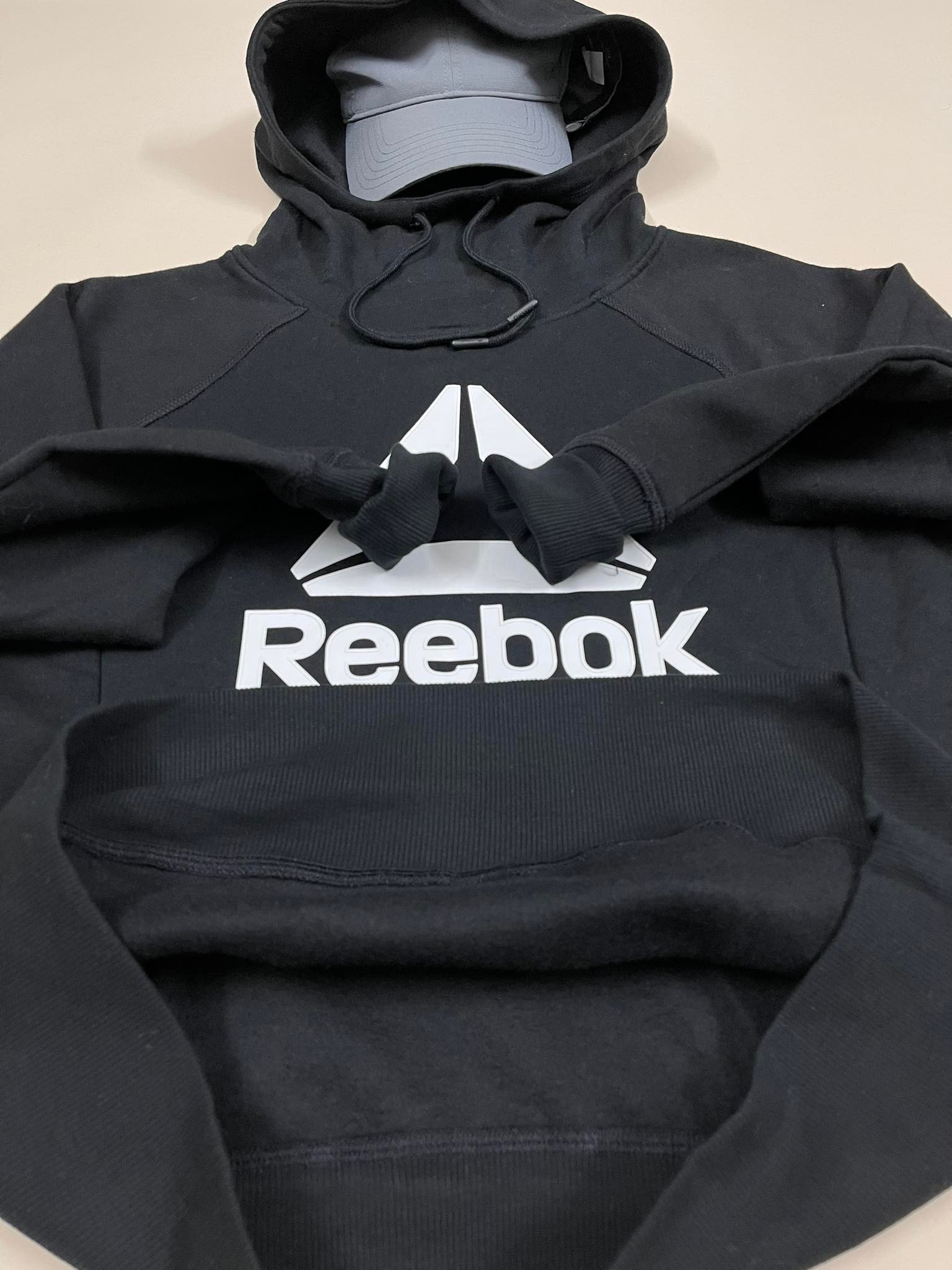 Áo Hoodie Nỉ Bông Nam Nữ Reebok LoGo 'Black' - S1438