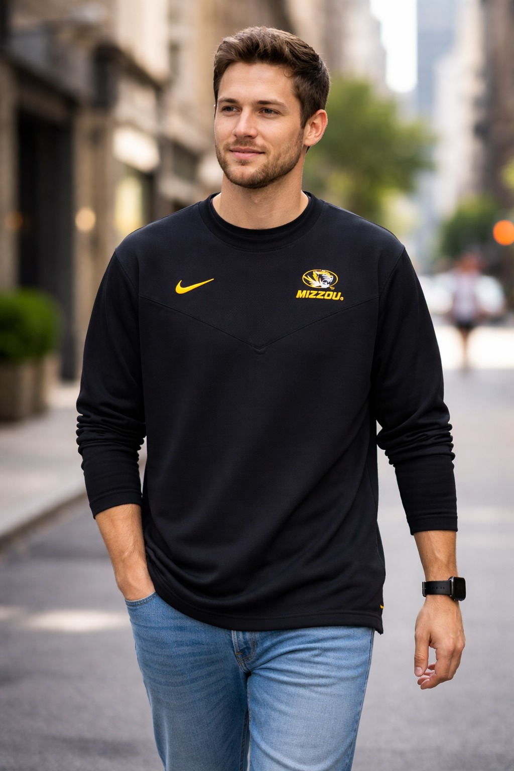 Áo Sweater Chính Hãng - Nike Dri-Fit CLB Mizzou 'Black' - DN5773-010