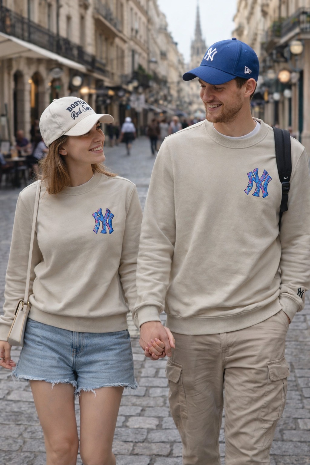 Áo Sweater Chính Hãng - Áo MLB New York Logo 'Be' - 13962838