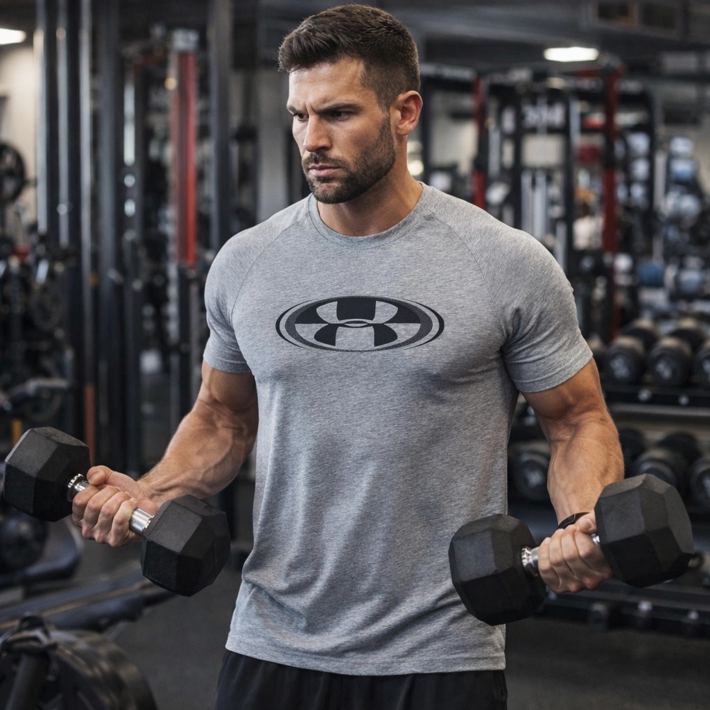 ÁO TSHIRTS CHÍNH HÃNG - Áo Thun Men’s T-Shirt Under Armour GL Xám - UND-01