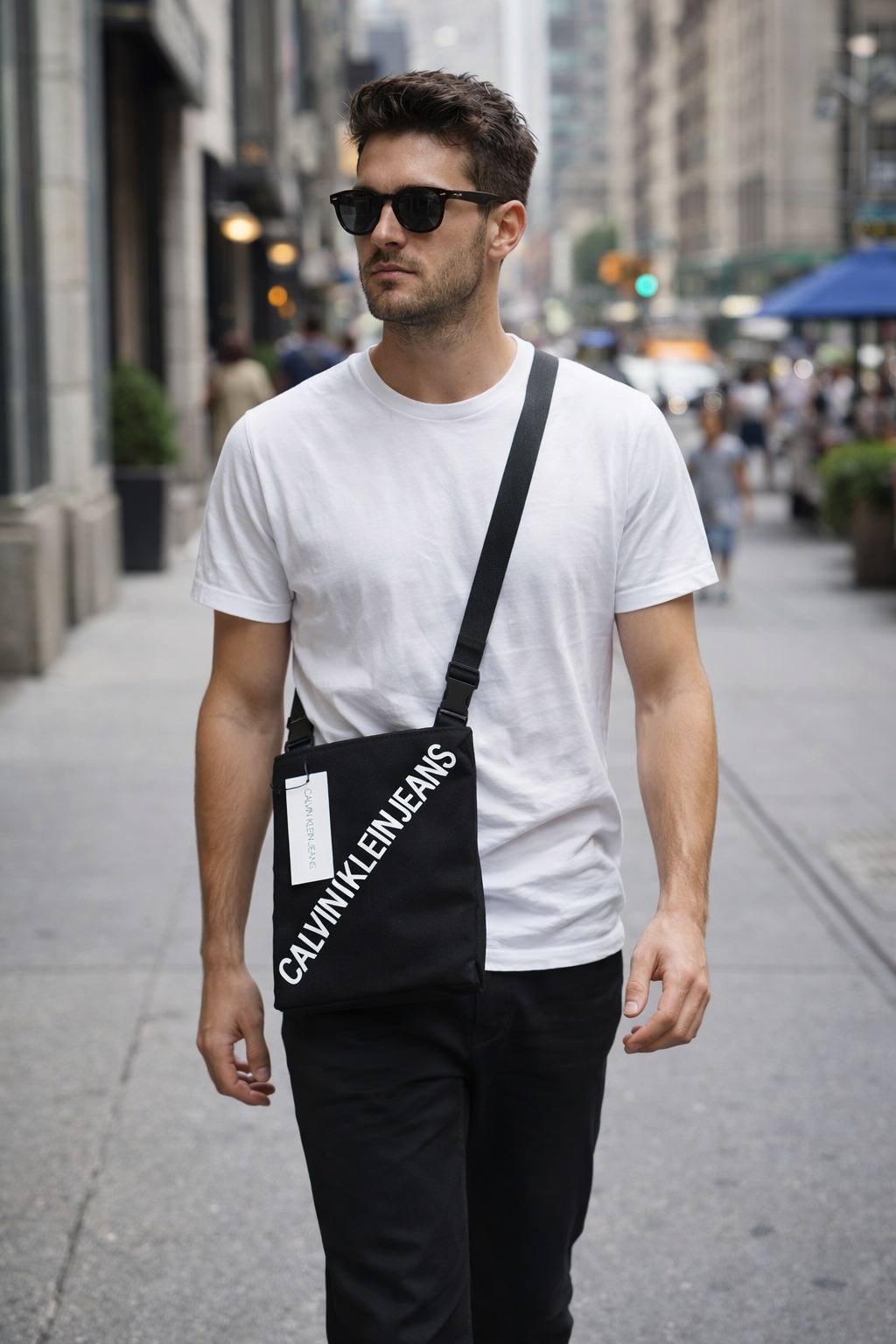 PHỤ KIỆN CHÍNH HÃNG - Túi Chéo Nam/Nữ Calvin Klein Jeans 'Black' - BCK010