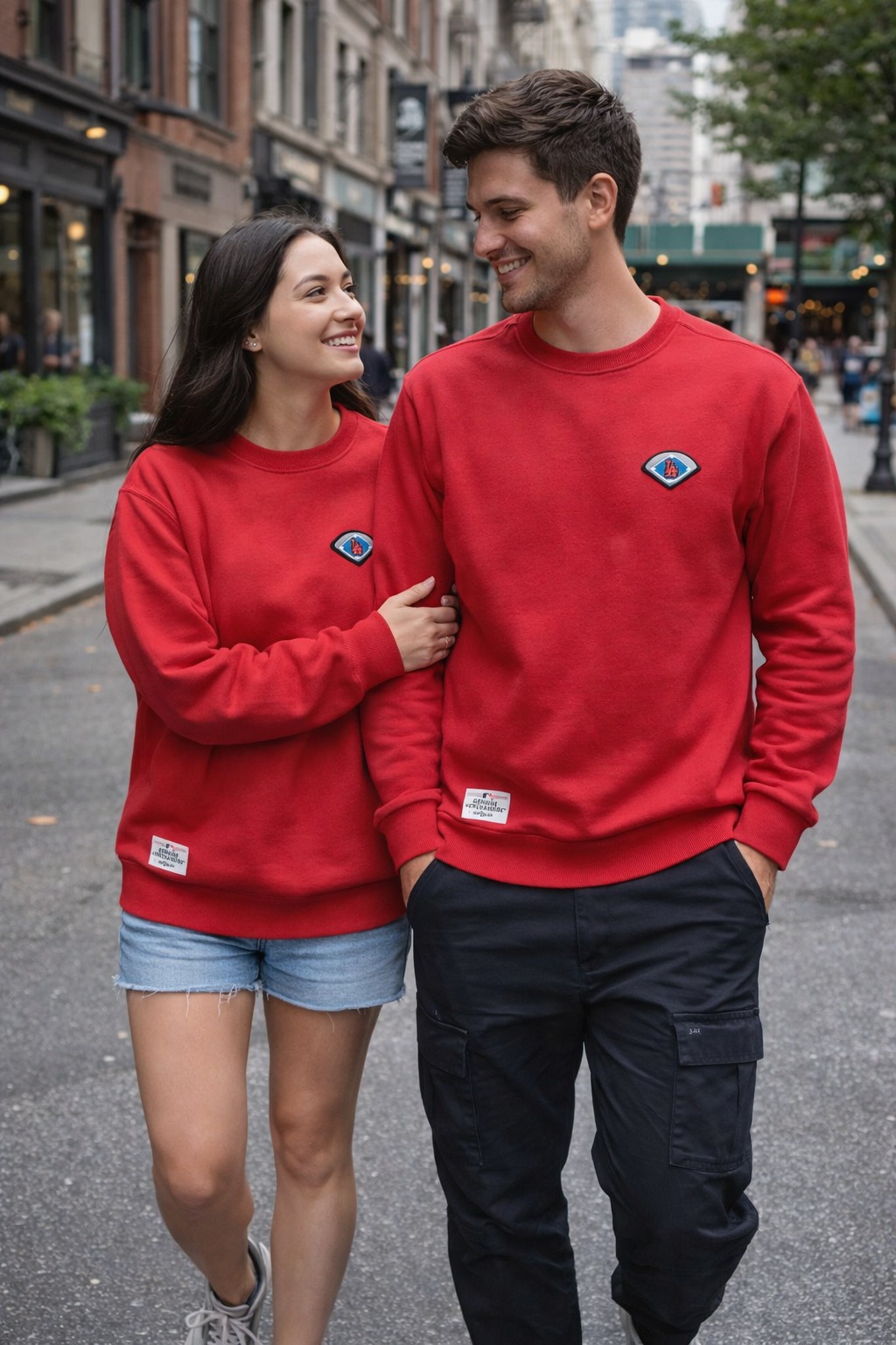 Áo Sweater Chính Hãng - Áo Dài Tay New Era x MLB Neck QiQiao Unisex 