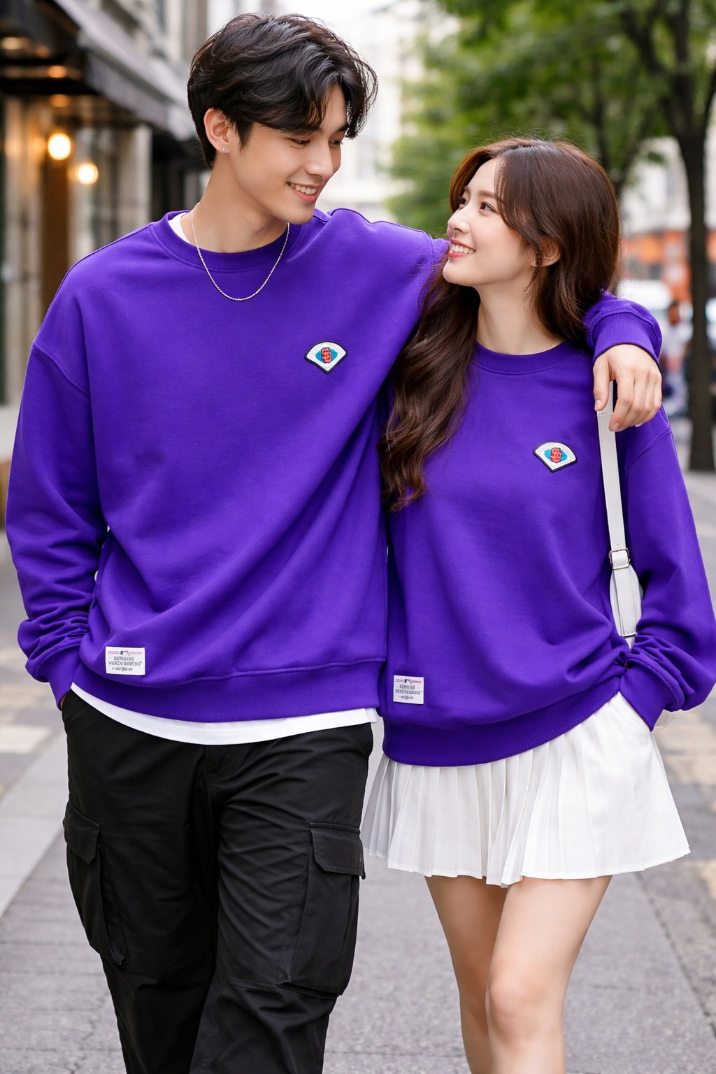 Áo Sweater Chính Hãng - Áo Dài Tay New Era x MLB Neck QiQiao Unisex 