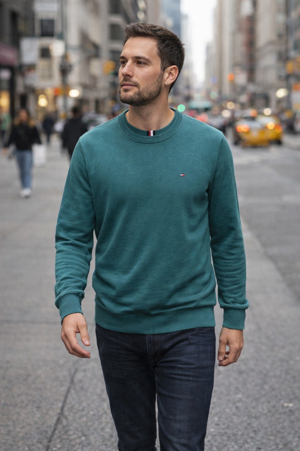 Áo Sweater Chính Hãng - Áo Len Tommy Hilfiger 'Xanh Mint' - 78J8320-303