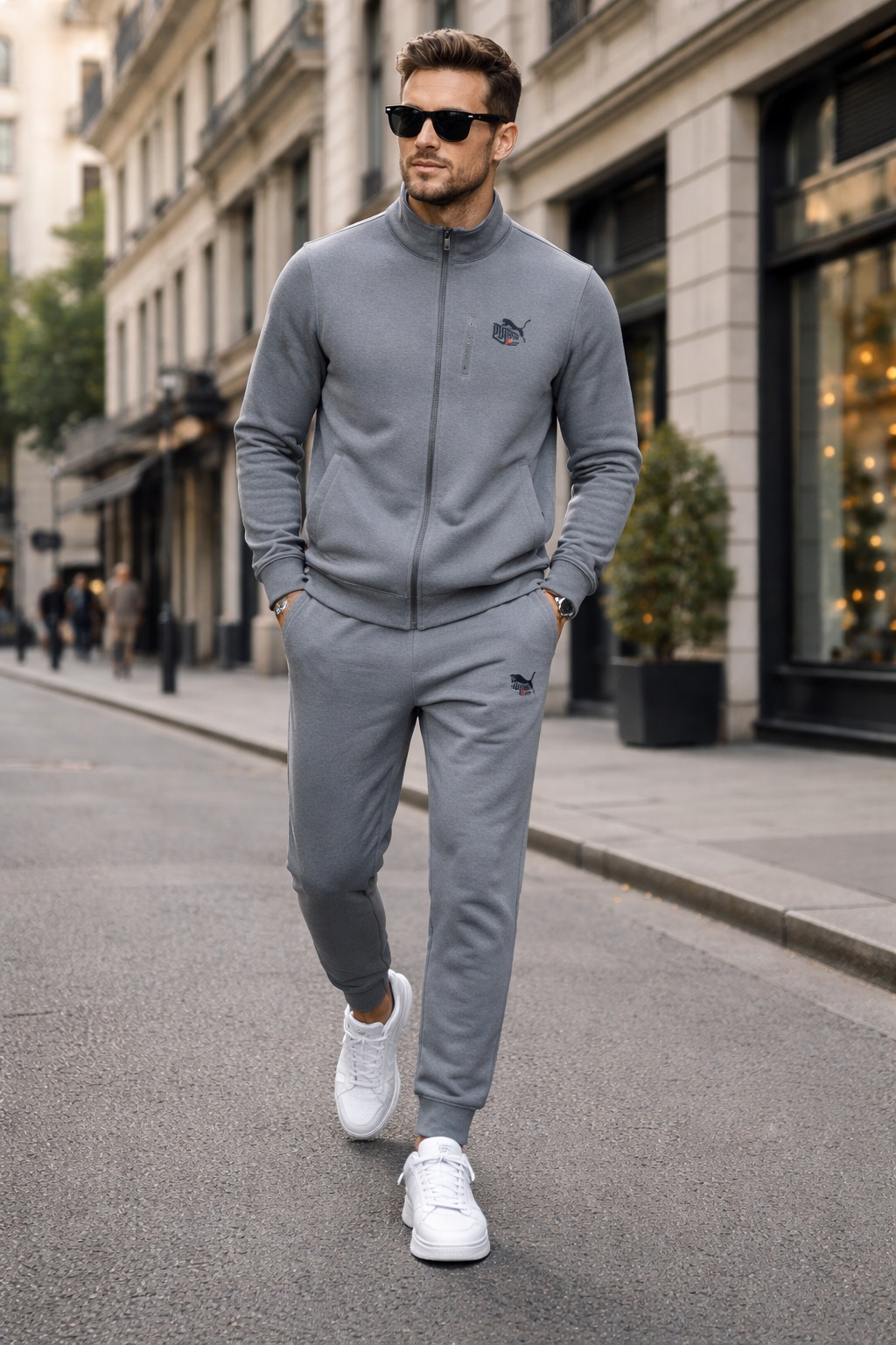 Bộ Thể Thao Chính Hãng - Puma Jeans Jogger 'Grey' - BPM-060
