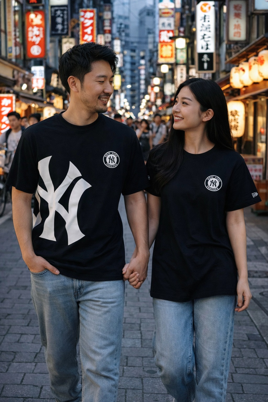 Áo Tshirts Chính Hãng - Áo New Era Yankees Unisex NY Big Black - 13215191