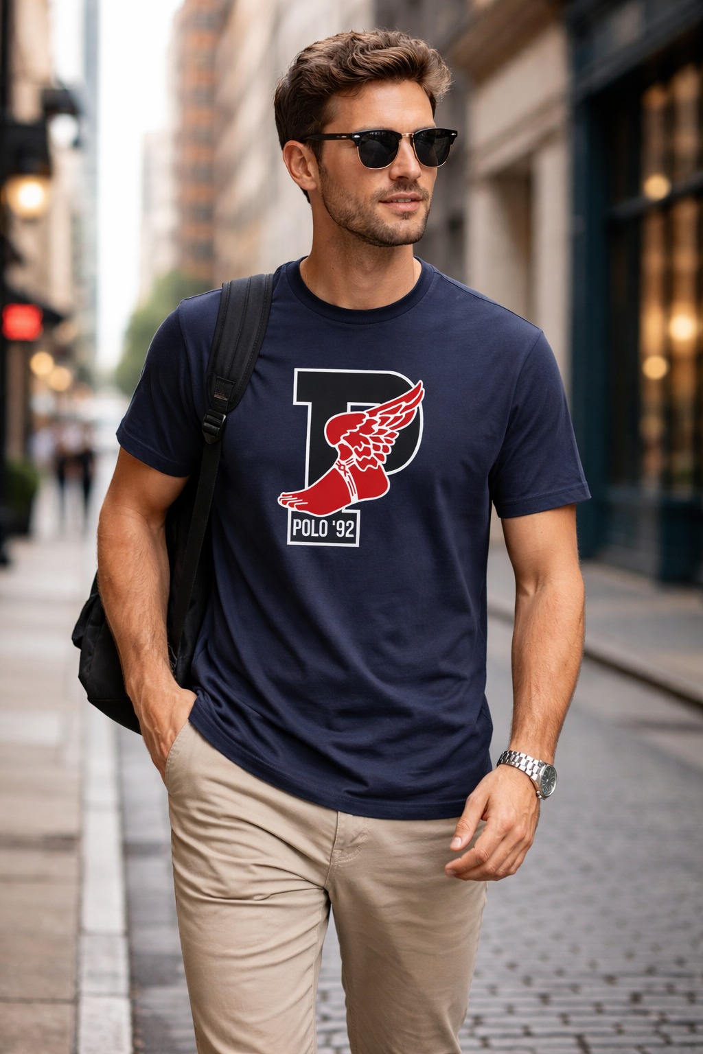 Áo Thể Thao Hè - Polo Print Your Own Men's T-Shirt ''Dark Navy'' - 464355-010