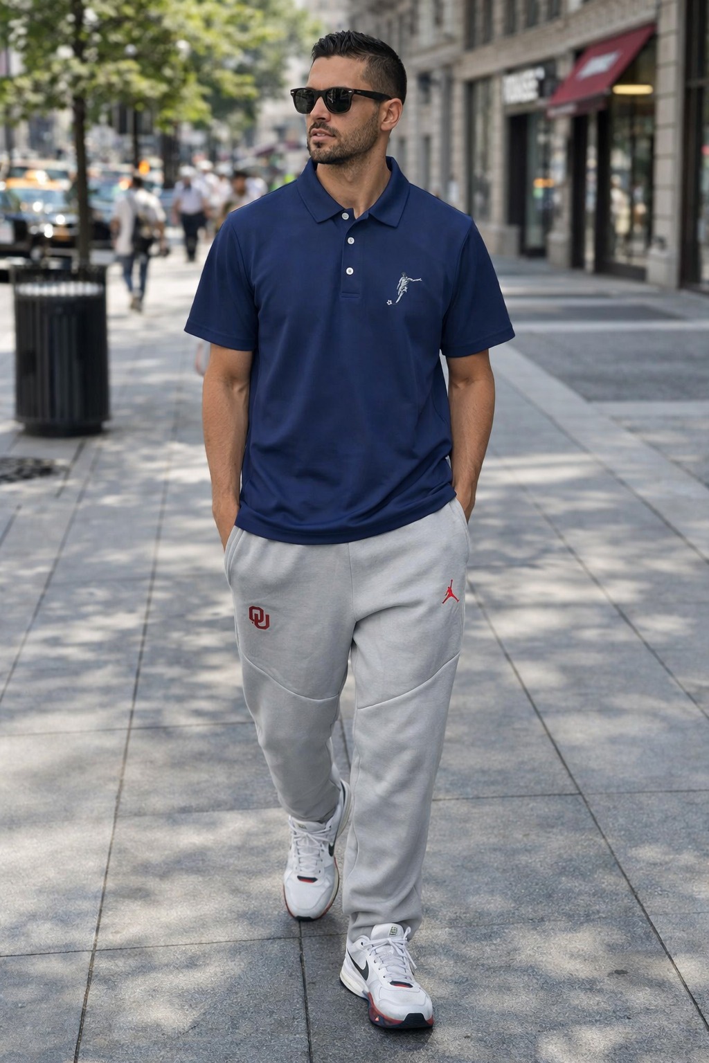 Áo Polo Chính Hãng - Nike Club Logo Football 'Navy' - PNF-555