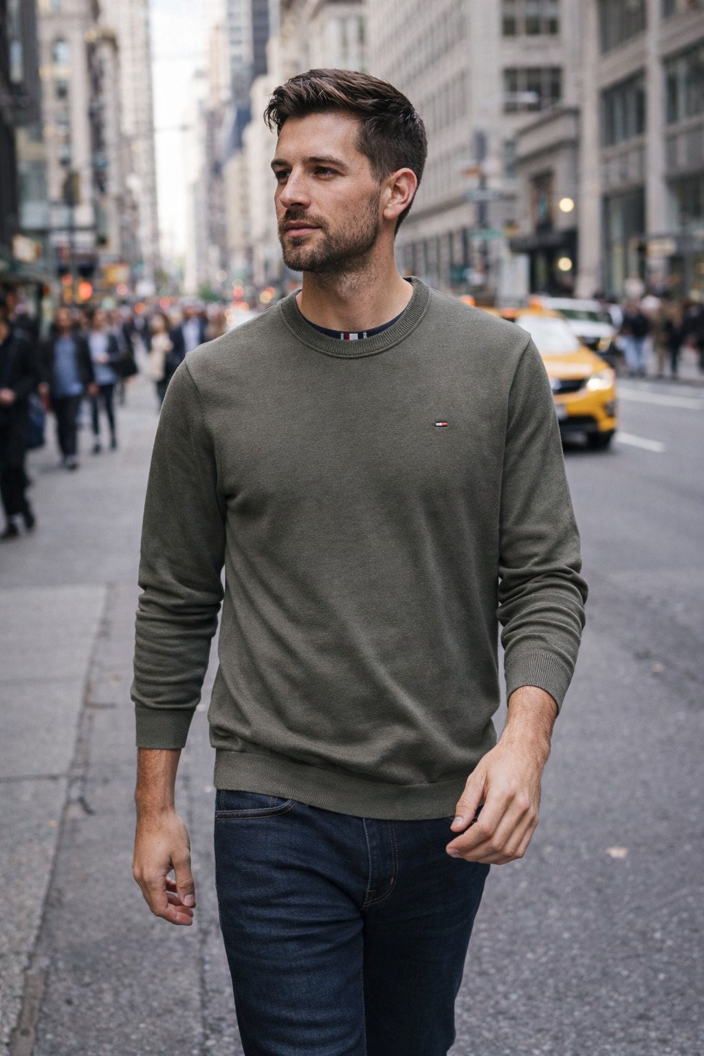 Áo Sweater Chính Hãng - Áo Len Tommy Hilfiger 'Nâu' - 78J8320-032