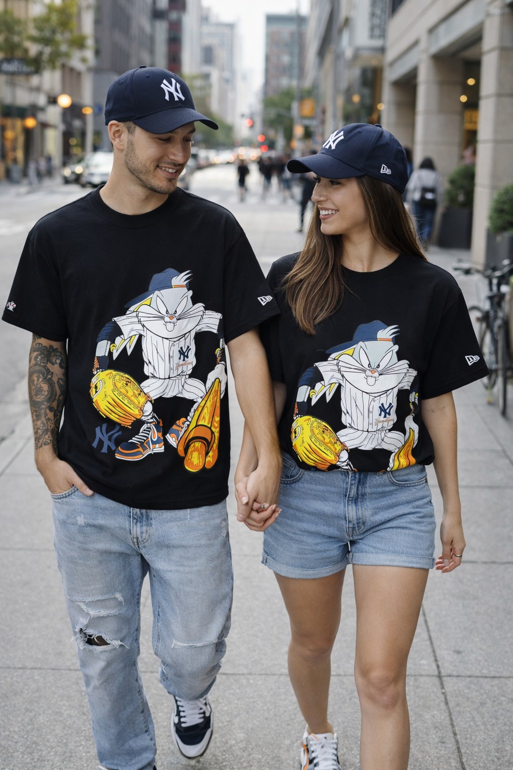 Áo Tshirts Chính Hãng - New Era Baseball Rabbit 'Black' - 14539990