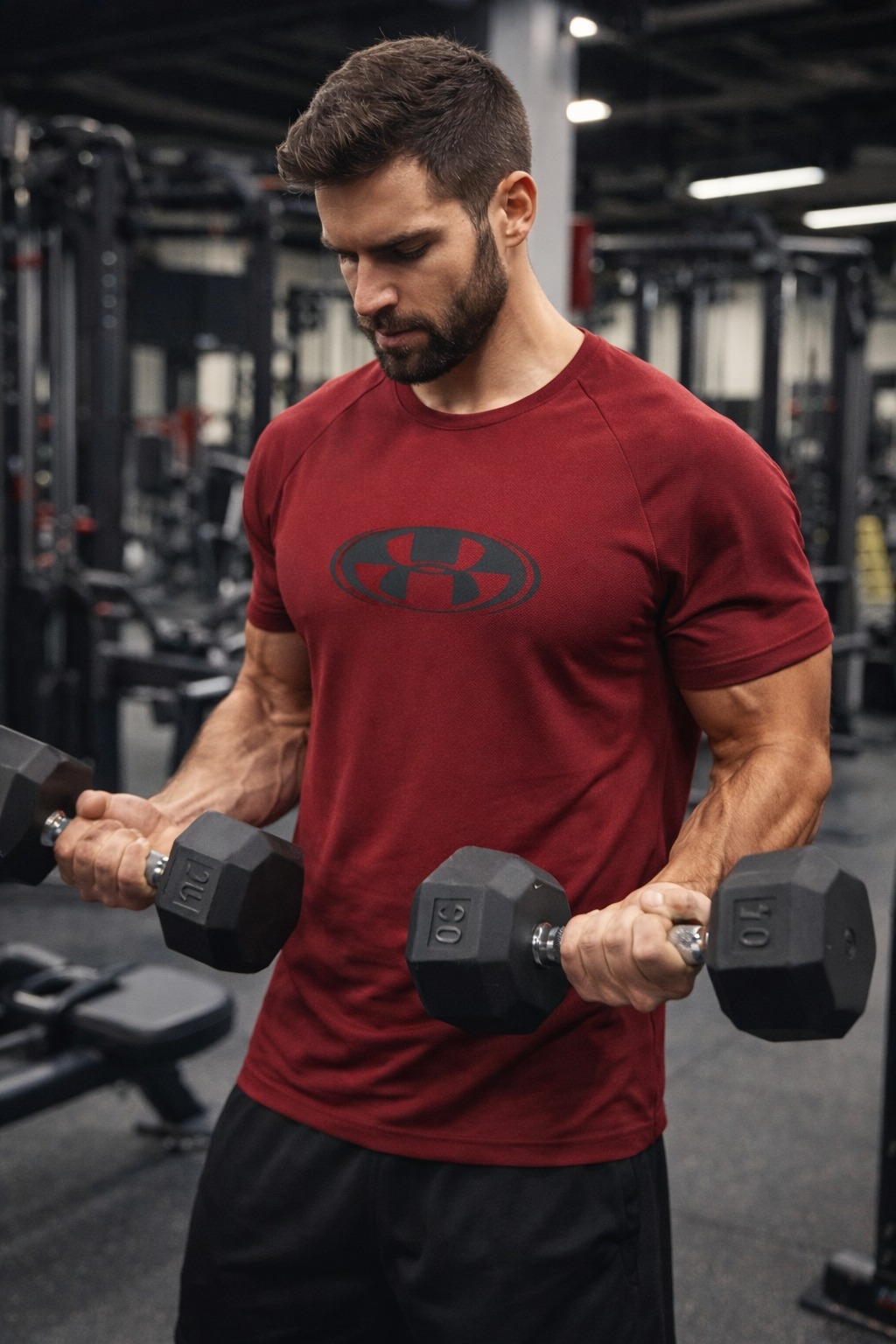 ÁO TSHIRTS CHÍNH HÃNG - Men’s T-Shirt Under Armour GL Red - UND-03