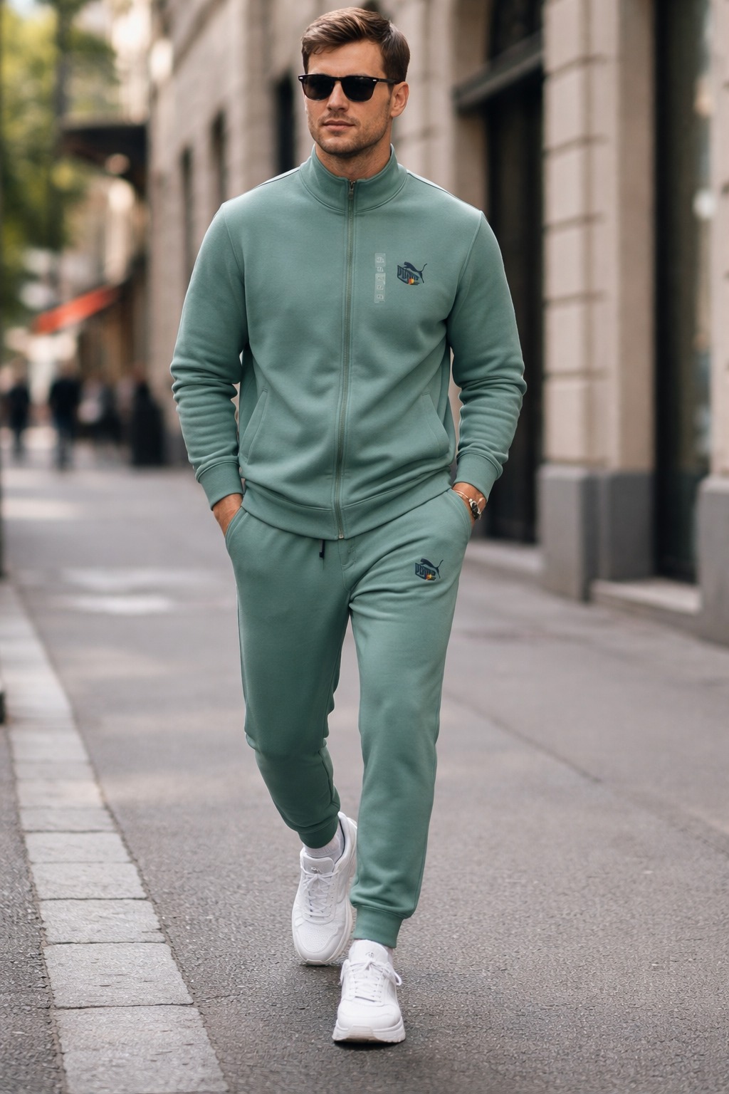 Bộ Thể Thao Chính Hãng - Puma Jeans Jogger ' Xanh Mint ' - BPM-B89