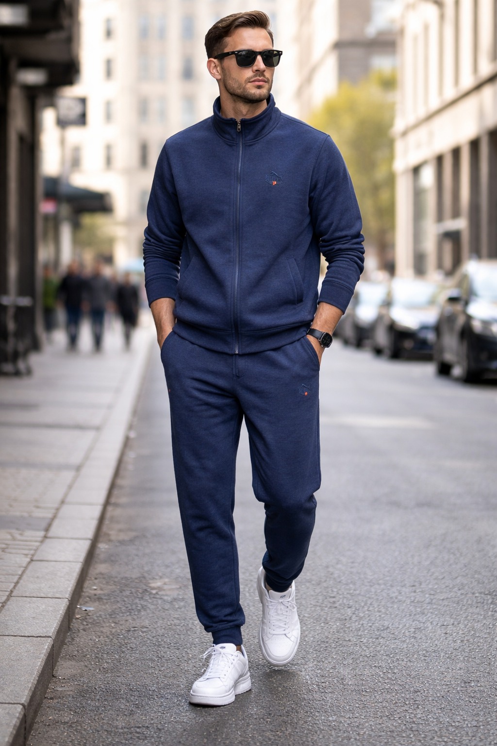 Bộ Thể Thao Chính Hãng - Puma Jeans Jogger Navy Đậm - BPM-455