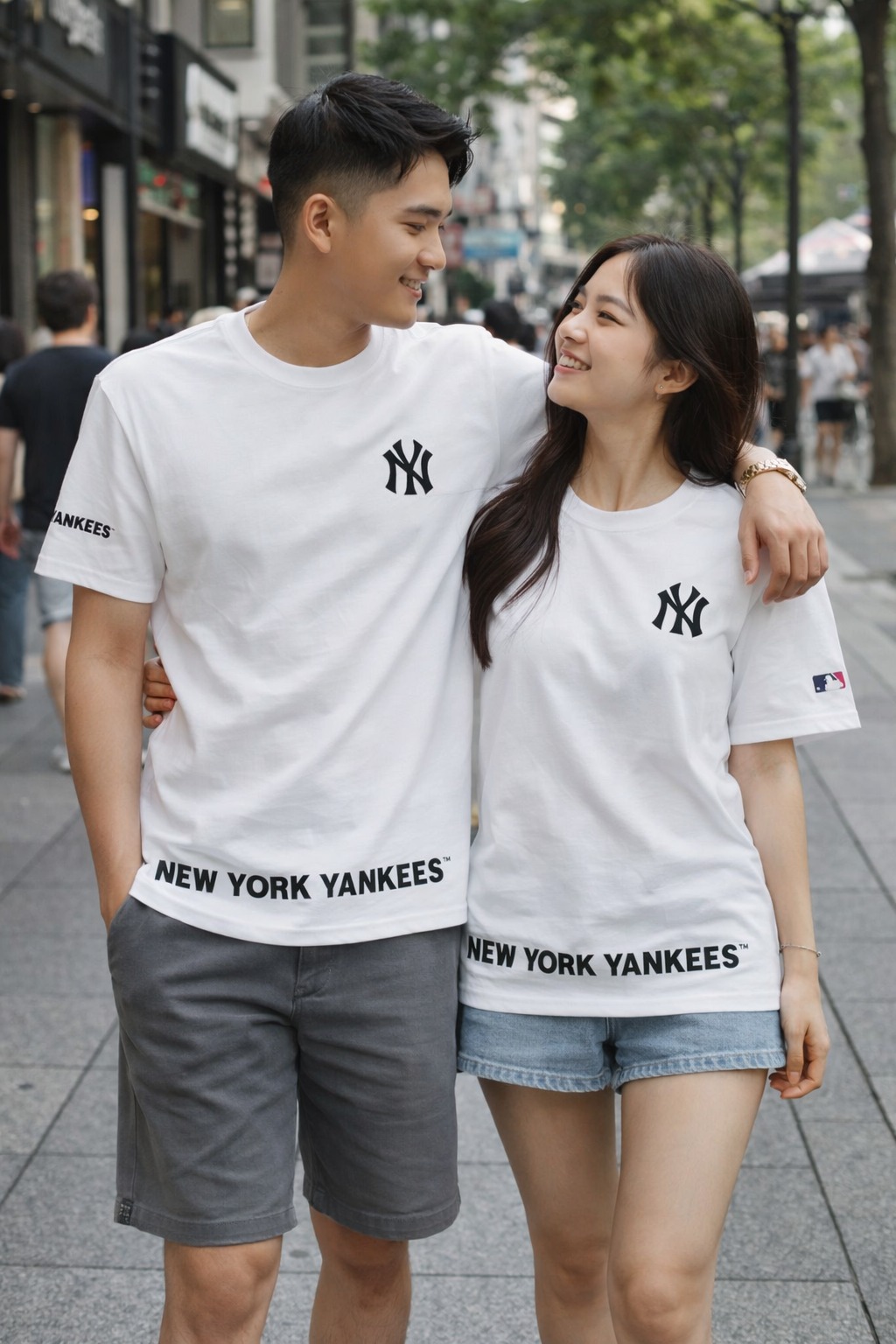 ÁO THỂ THAO HÈ -  Newera x MLB Big Logo White-Black - 13320117