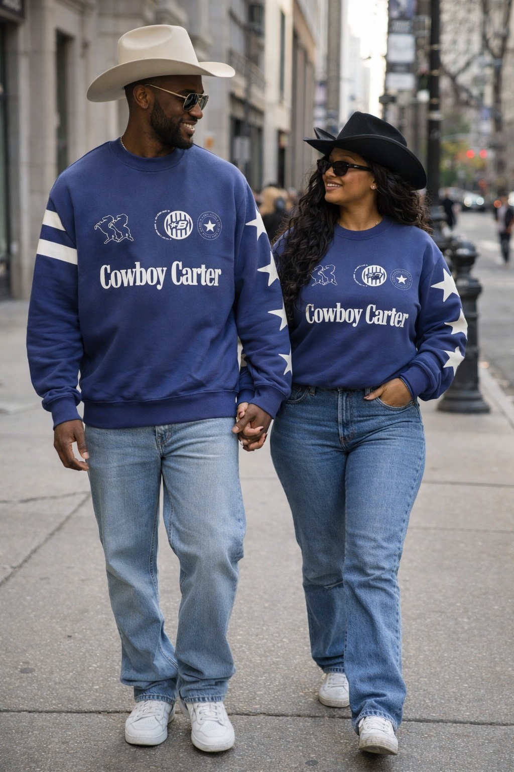 Áo Sweater Chính Hãng - Cowboy Carter Fleece Crewneck Singer.Beyonce - COW010