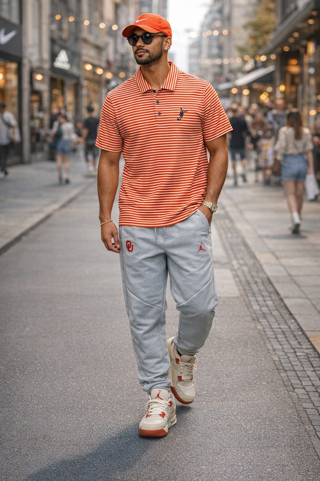 Áo Polo Chính Hãng - Nike Club Logo Football 'Orang/White' - PNF-004