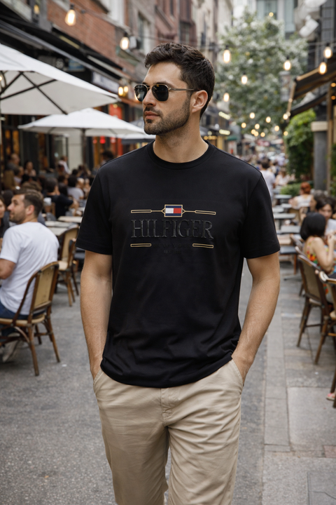 Áo Tshirts Chính Hãng - Tommy Hilfiger Logo Embroidered 