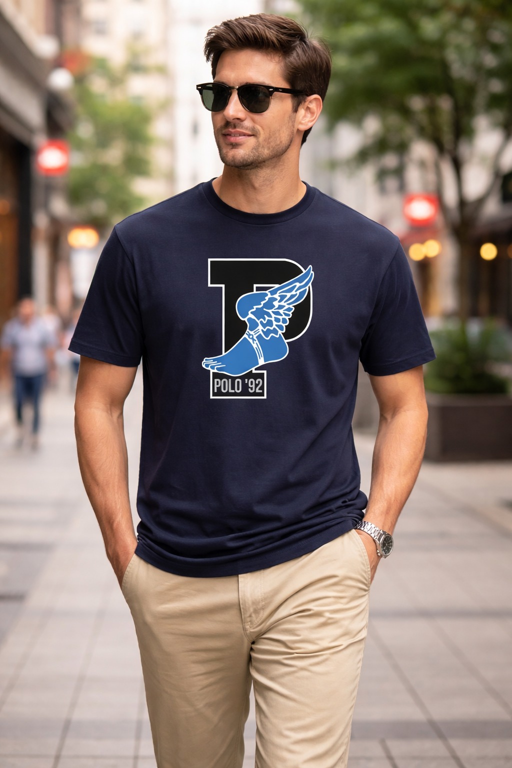 Áo Thể Thao Hè - Polo Print Your Own Men's T-Shirt ''Dark Navy' - 464353-010