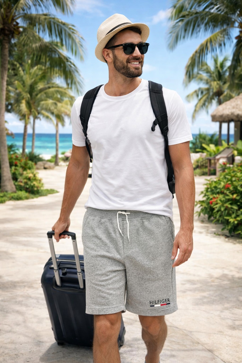 Quần Shorts Chính Hãng - Tommy Hilfiger Shorts Grey - 78J6-060