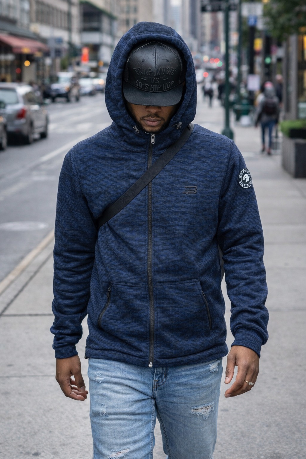 Áo Khoác Chính Hãng - NewBlance Fleece Jacket Sherpa Lông Cừu 'Navy/Black' - RN130893-NAB