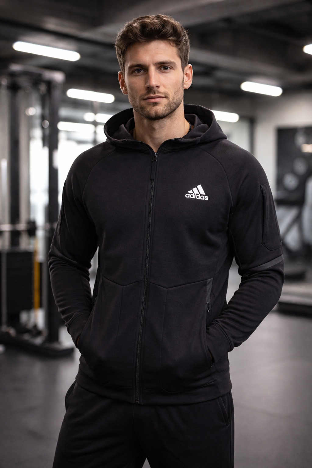 Áo Khoác Chính Hãng - Adidas Veste Designed for Gameday Full-Zip 'Black' - HE5030