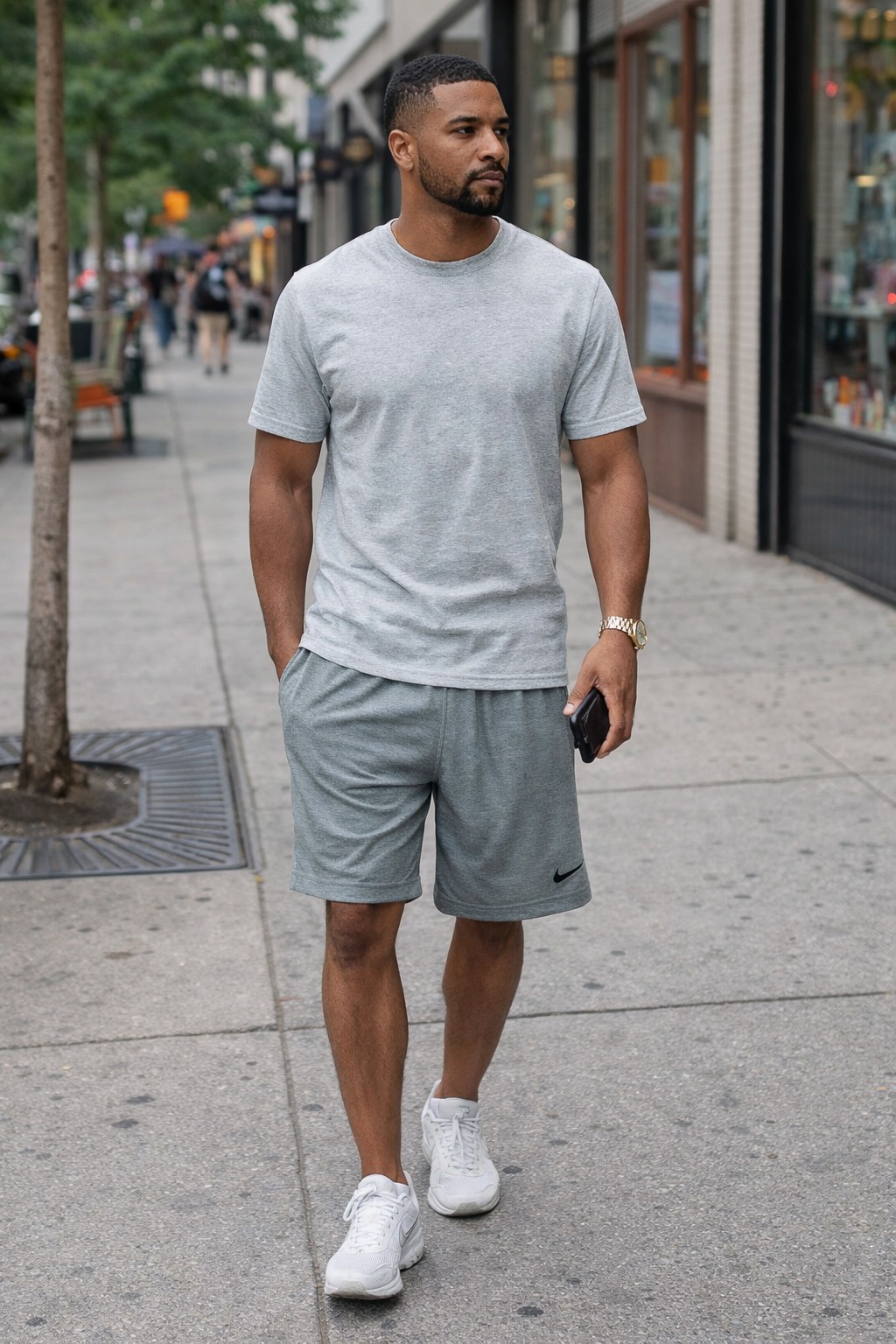 Quần Shorts - Nike Dri-fit Linerless 9” Men's Shorts 'Grey' - AH7933-063