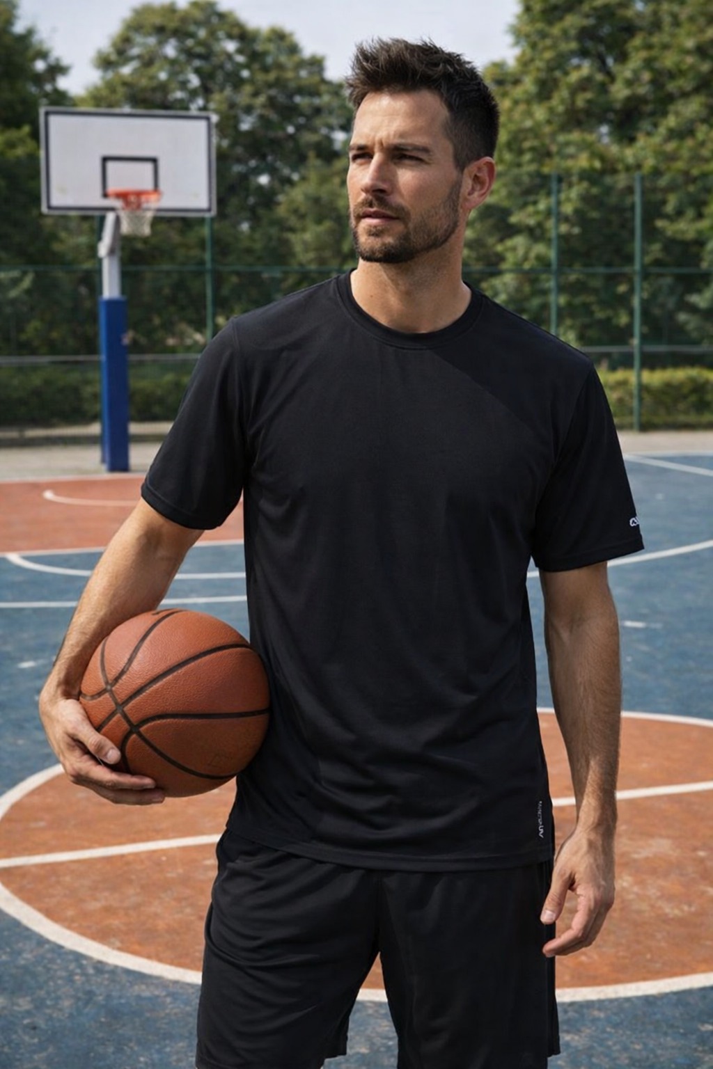 Áo TShirts Chính Hãng - TopTen Air Mesh Tee Black Men's - TTE-001