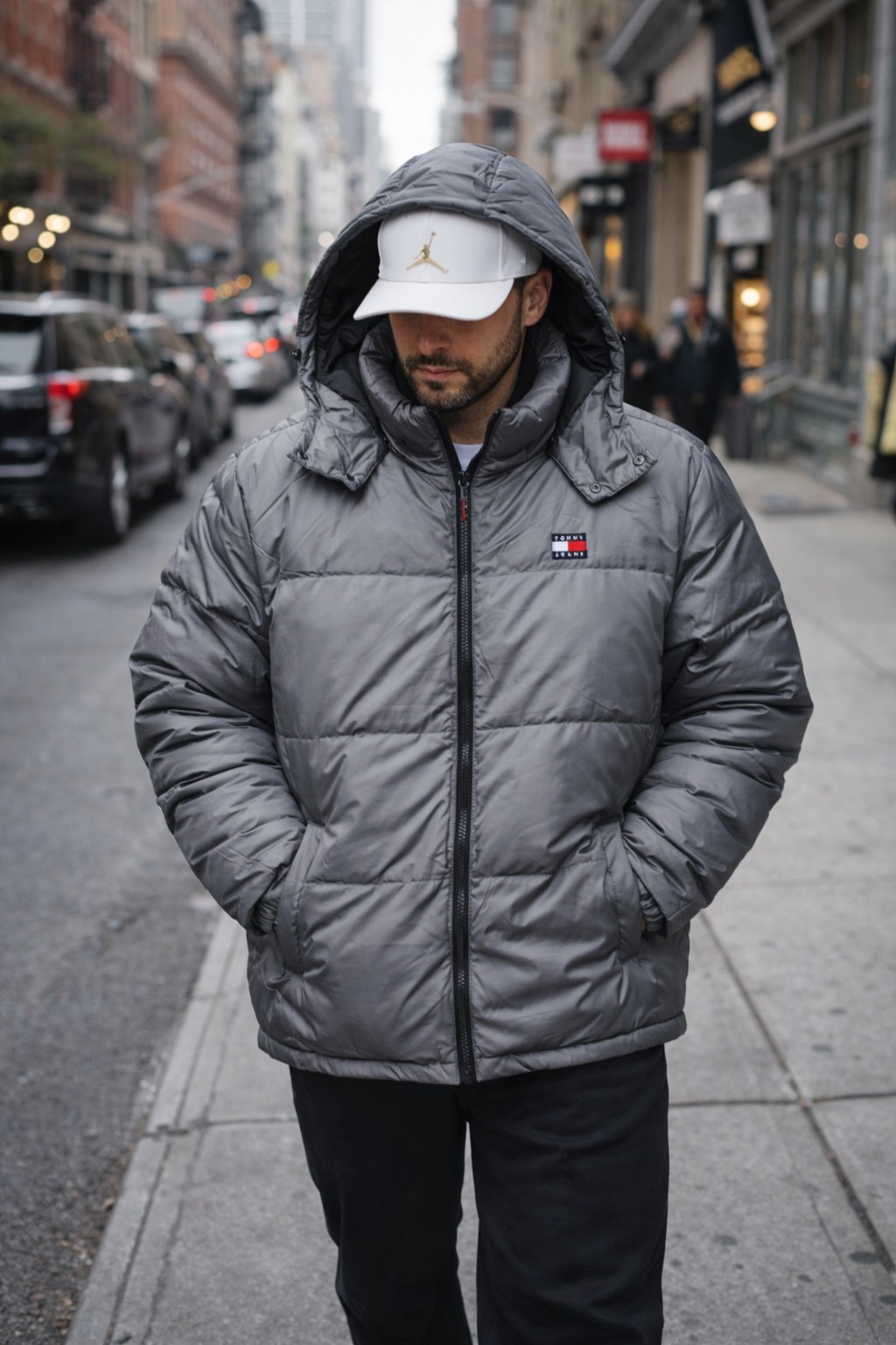 Áo Khoác Phao Chính Hãng - Tommy Hilfiger ''Grey'' - 78J9383-GREY