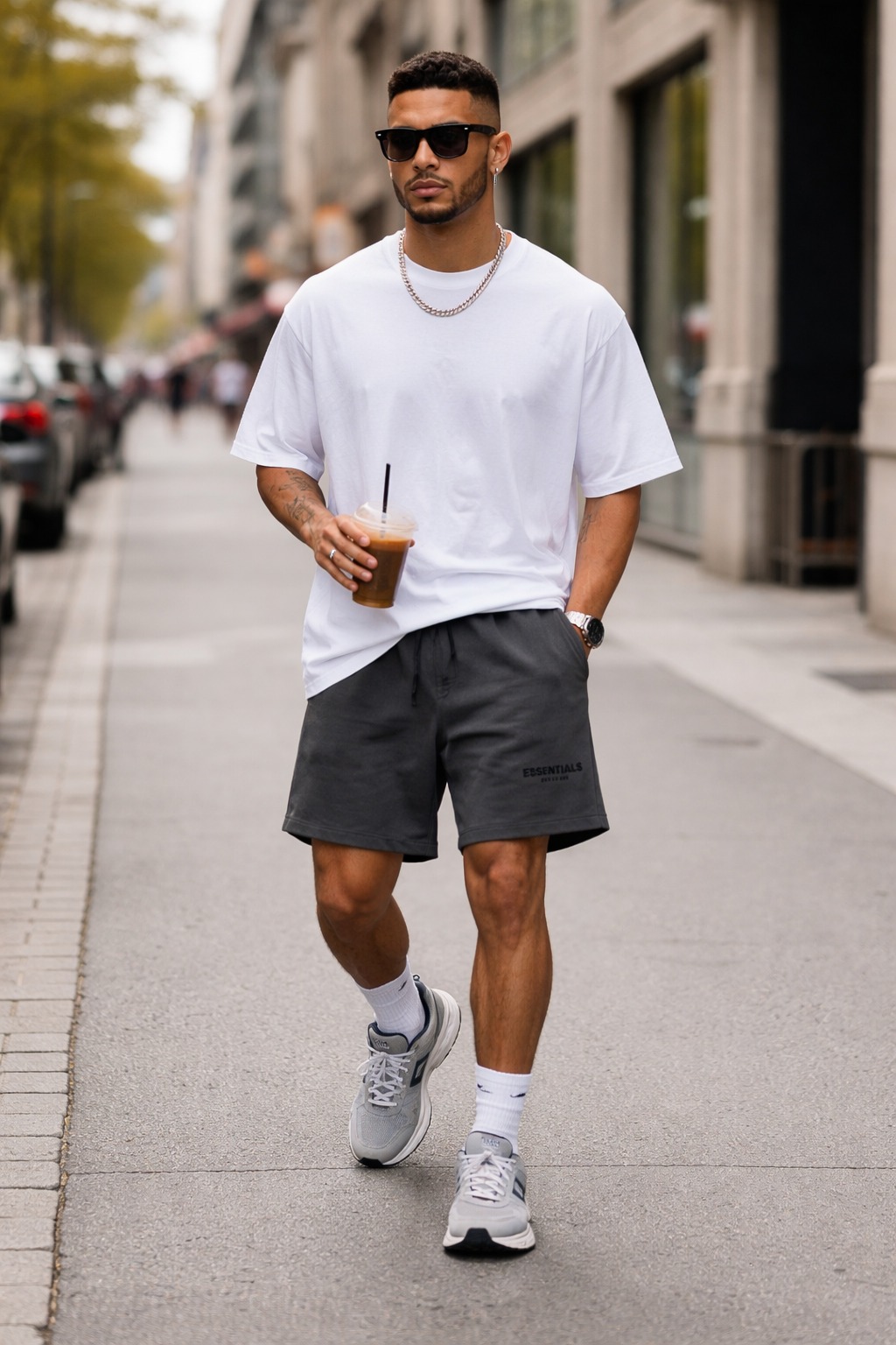 Quần Shorts Chính Hãng - FOG Essentials Sweatershort 'Black' - 160BT212012F-0215