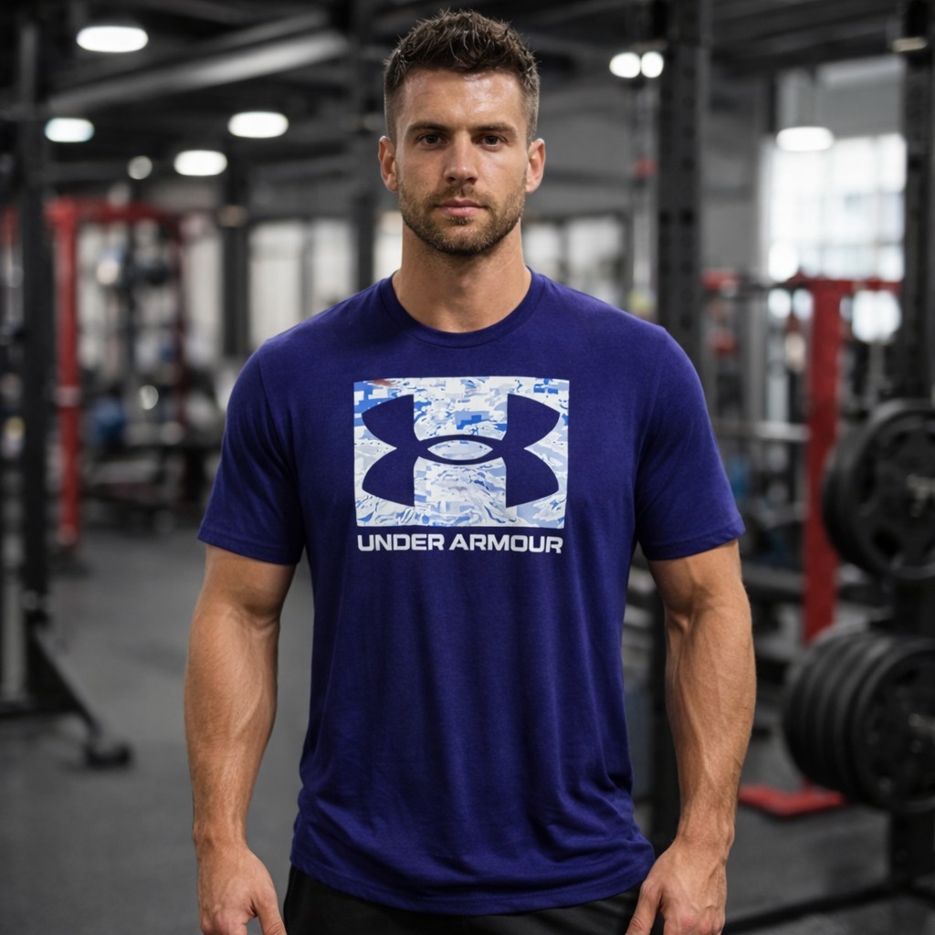 Áo Tshirts Chính Hãng - Under Armour ABC Camo Boxer 'Blue' - 1361673-451