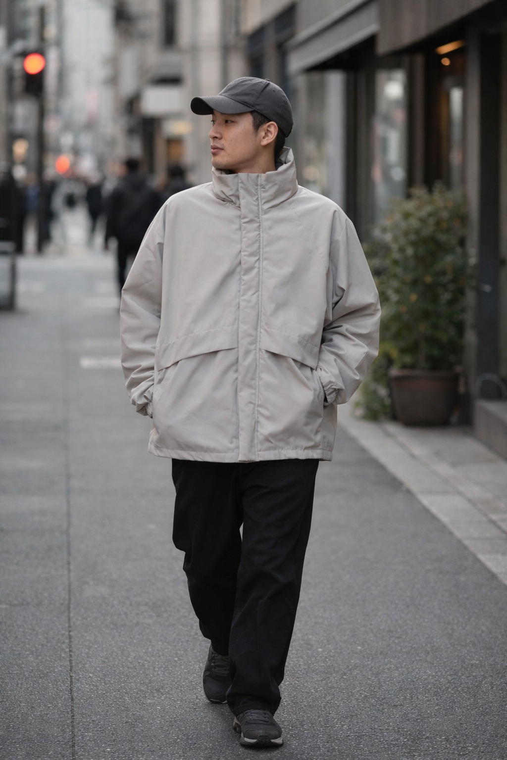 Áo Khoác Gió Chính Hãng - Uniqlo WINDPROOF STAND BLOUSON 