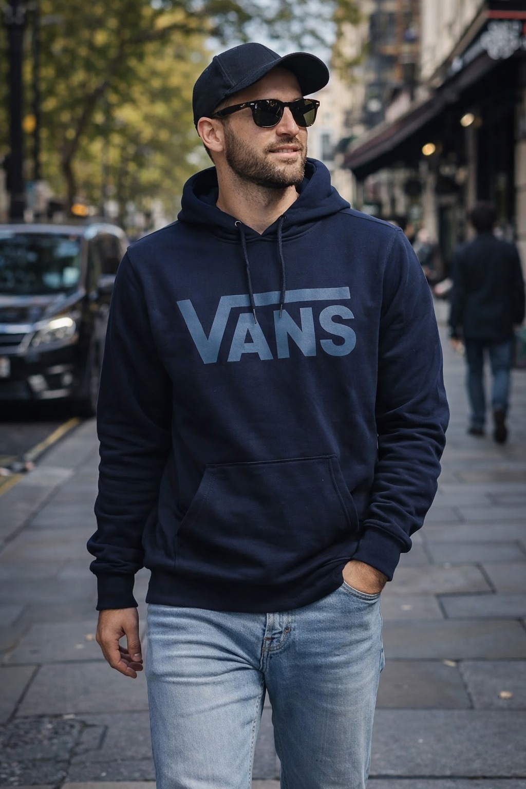 ÁO HOODIE CHÍNH HÃNG - Vans Classic Pullover Hoodie - 'Navy' VNOA456BZ56
