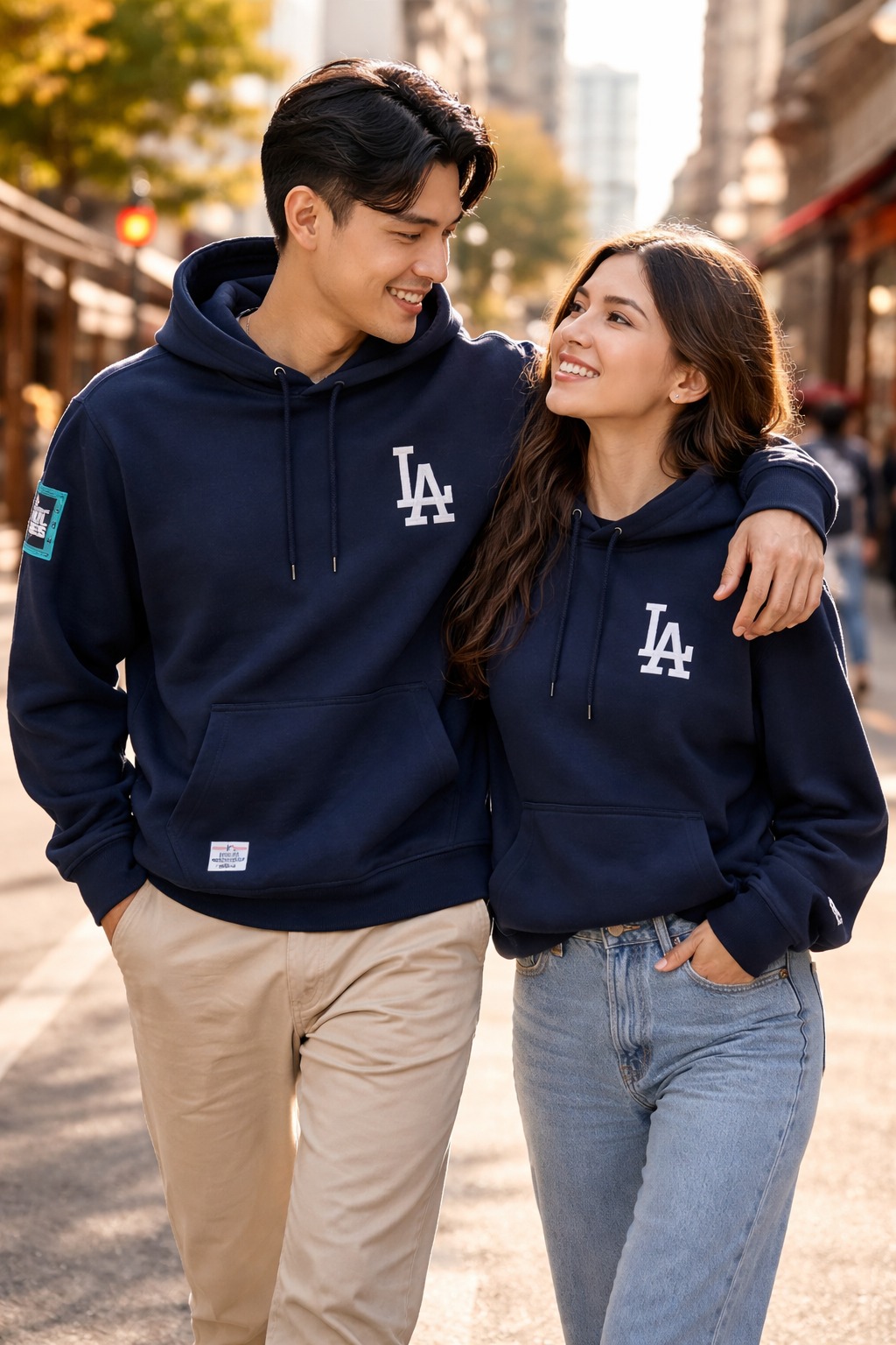 Áo Hoodie Chính Hãng - New Era MLB Seoul Series LA Dodgers Hood Navy - 14358750