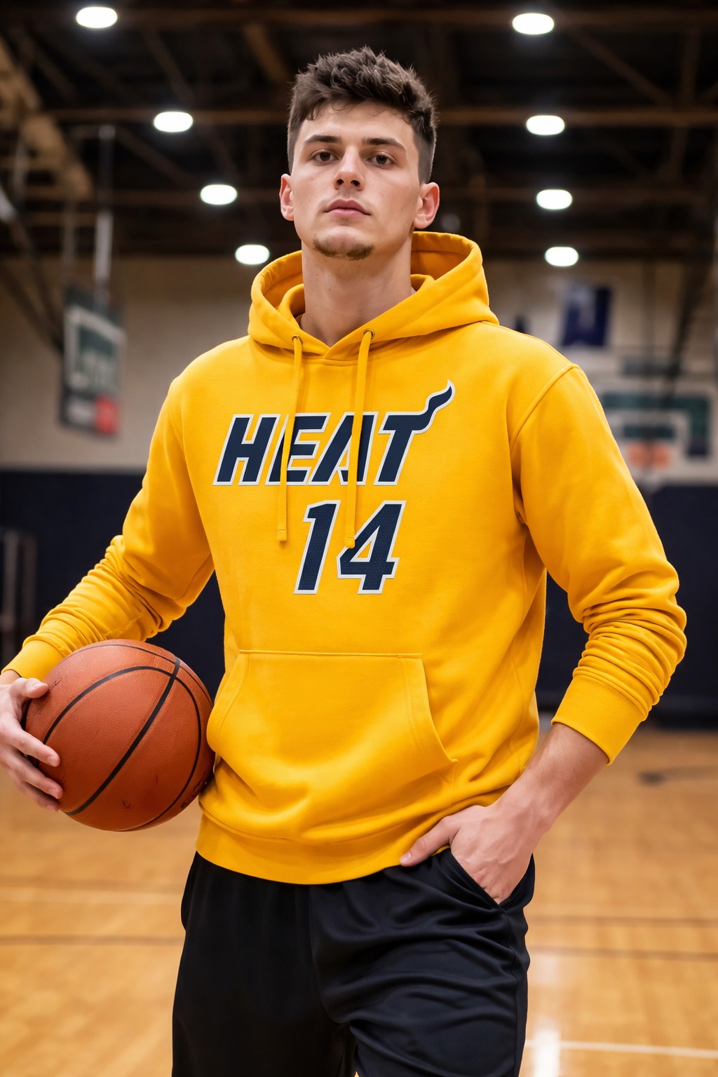 Áo Hoodie - Nike Tyler Herro Trophy Gold Name & Number 'Gold' - HNK01-022