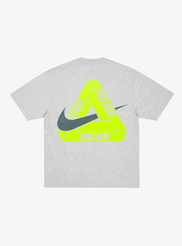 Áo Tshirts Chính Hãng - Palace x Nike Tri Swoosh T-Shirt 'Grey Marl' - P29TS274