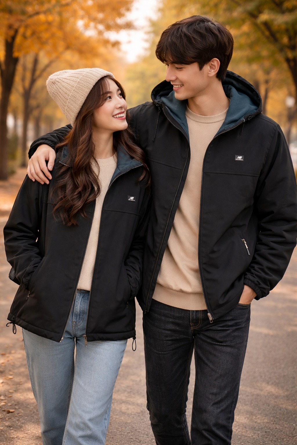 Áo Khoác Chính Hãng - New Balance Waterproof Jacket with Fleece Lining ' Black ' - KNB802-010